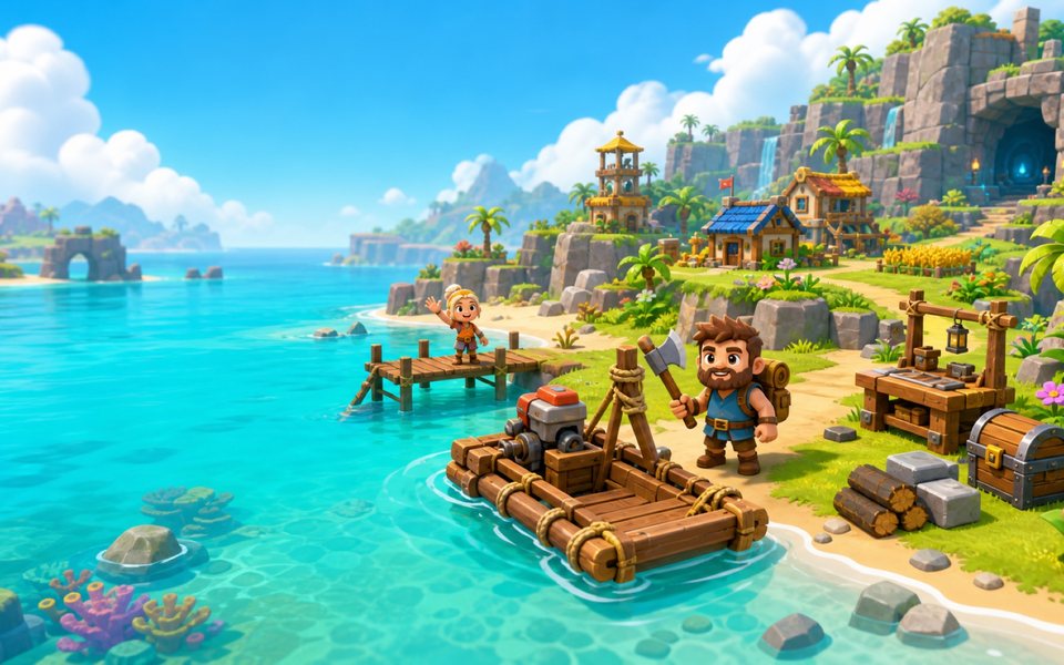 Raft® Survival Adventure Quest — gameplay art