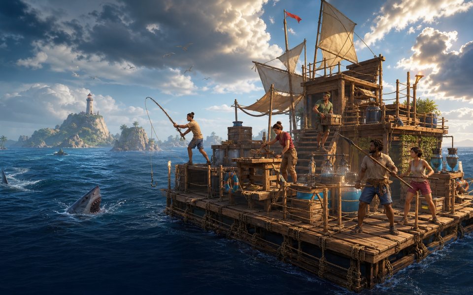 Raft® Survival: Multiplayer — gameplay art